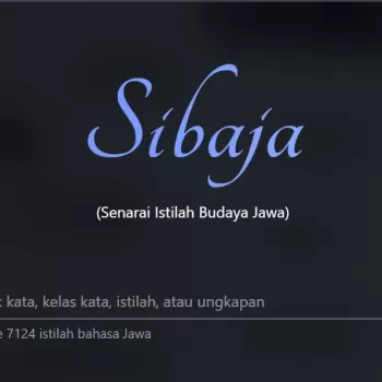 Sibaja I Senarai Istilah Budaya Jawa